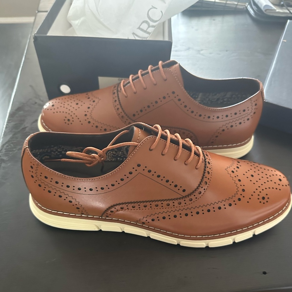 Bruno Marc Men’s Size 13 Brown Dress Shoes - Brand New